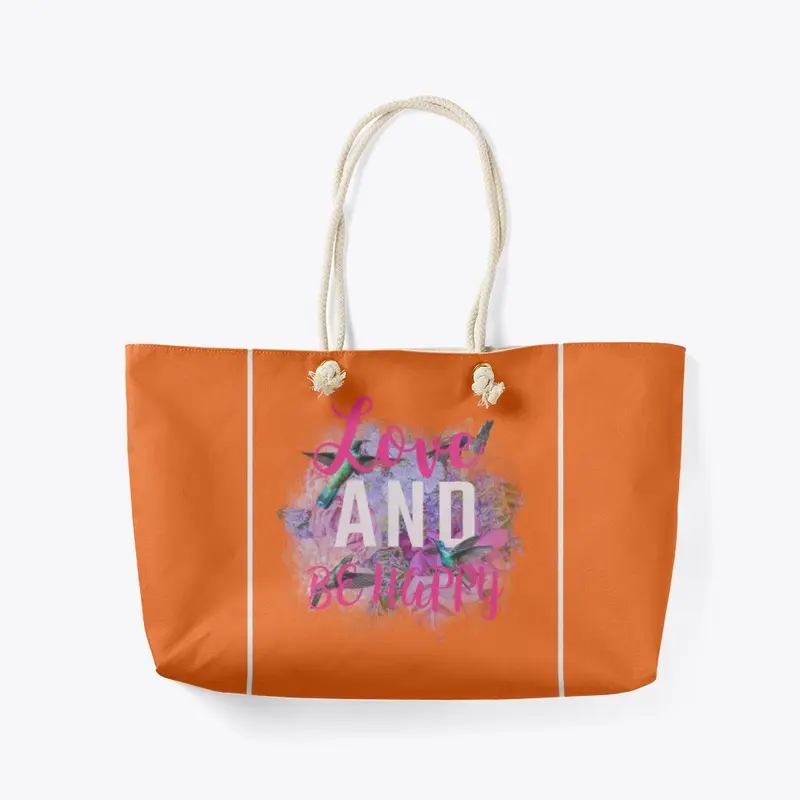 T-shirts, totes Love Be Happy Design